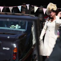 La Duquesa de Cambridge llegando a la boda del Príncipe Harry y Meghan Markle