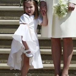 La Princesa Carlota, muy simpática en la boda del Príncipe Harry y Meghan Markle