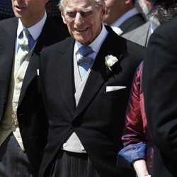El Duque de Edimburgo a la salida de la boda del Príncipe Harry y Meghan Markle