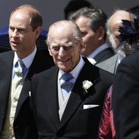 El Duque de Edimburgo a la salida de la boda del Príncipe Harry y Meghan Markle