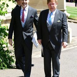 Elton John y David Furnish en la boda del Príncipe Harry y Meghan Markle