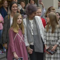 La Reina Sofía, muy cómplice con la Infanta Sofía junto a la Reina Letizia, la Princesa Leonor, Victoria de Marichalar e Irene Urdangarin