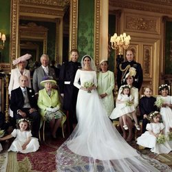 Retrato oficial de la boda del Príncipe Harry con Meghan Markle