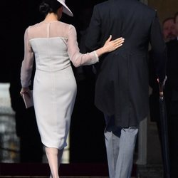 Meghan Markle, muy cariñosa con el Príncipe Harry en su primera aparición tras su boda