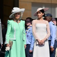 Camilla Parker y Meghan Markle en el 70 cumpleaños del Príncipe Carlos