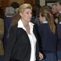 María Zurita en el funeral de Alfonso Moreno de Borbón