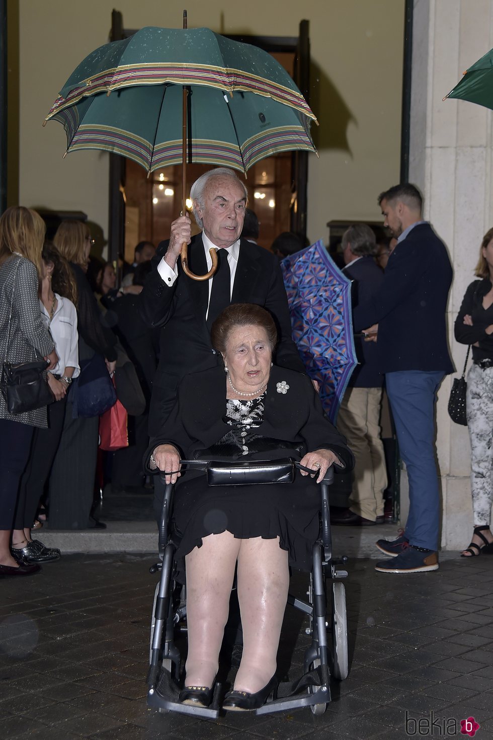 La Infanta Margarita y Carlos Zurita en el funeral de Alfonso Moreno de Borbón