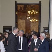 El Rey Felipe con Íñigo Moreno de Arteaga en el funeral de Alfonso Moreno de Borbón