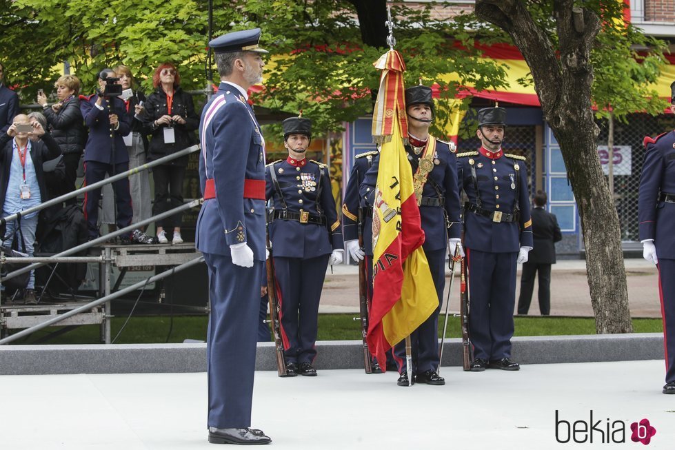 El Rey Felipe VI presidiendo el desfile de las Fuerzas Armadas en Logroño
