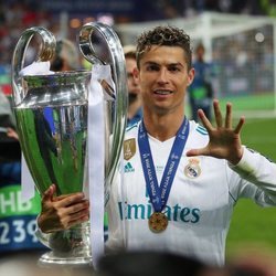 Cristiano Ronaldo celebrando la Champions 2018