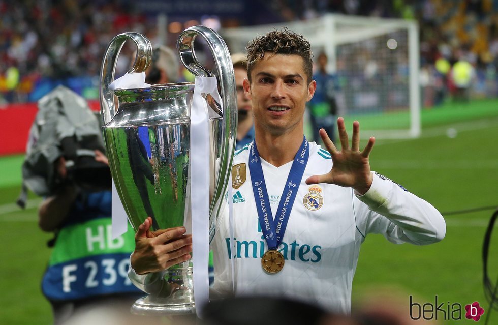 Cristiano Ronaldo celebrando la Champions 2018 - El Real Madrid