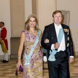 Los Reyes Guillermo y Máxima de Holanda en la cena de gala del 50 cumpleaños de Federico de Dinamarca