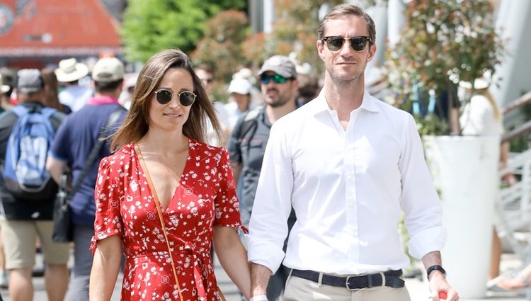 Pippa Middleton y James Matthews en el Roland Garros 2018