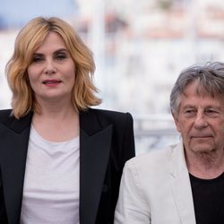 Emmanuelle Seigner y Roman Polanski durante en Festival de Cannes 2018