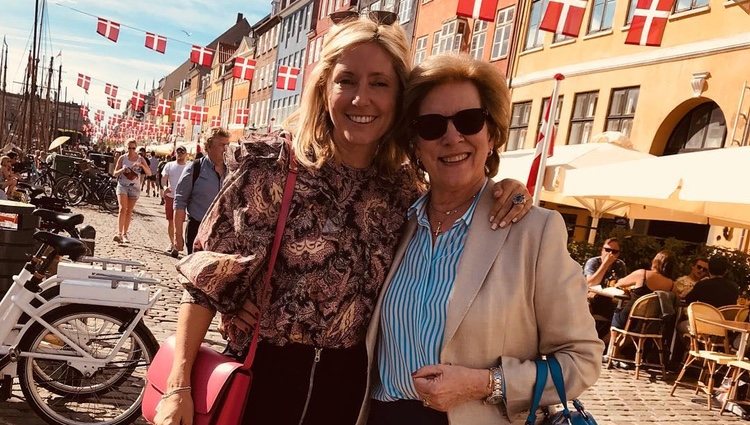 Marie Chantal de Grecia y Ana María de Grecia, felices y sonrientes en Copenhague
