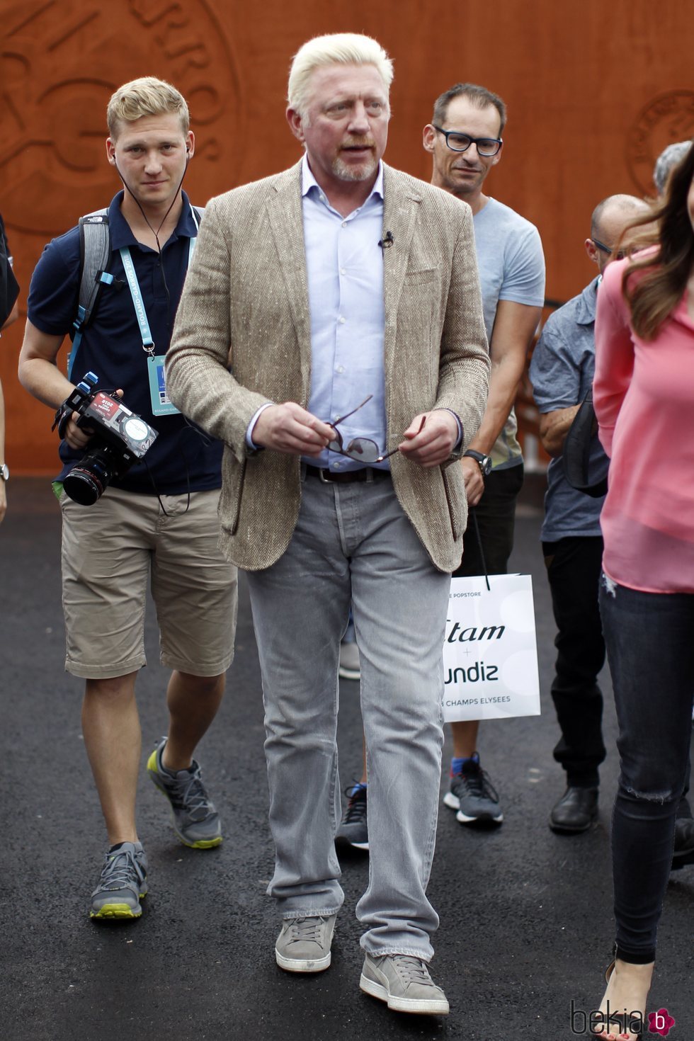 Boris Becker en el Roland Garros 2018 en París