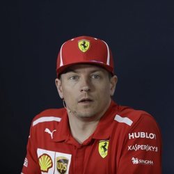 Kimi Raikkonen en el Gran Premio de F1 de Bahrein