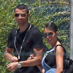Cristiano Ronaldo y Georgina Rodríguez terminando sus vacaciones en Marbella