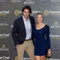 Patricia Montero y Álex Adrover en la inauguración del restaurante de 'MasterChef' en Madrid