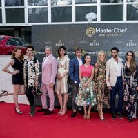 Los concursantes de 'MasterChef Celebrity' en la inauguración del restaurante de 'MasterChef' en Madrid