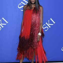 Naomi Campbell en la alfombra roja de los CFDA Fashion Awards 2018