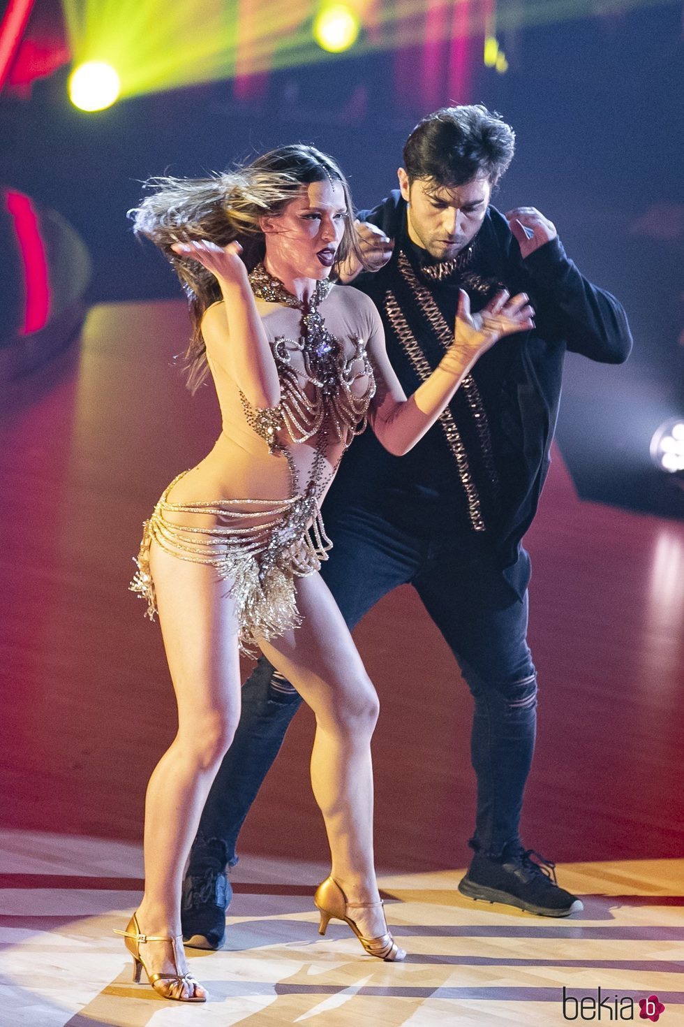 David Bustamante y Yana Olina bailando en su tercera actuación de 'Bailando con las estrellas'