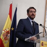 Màxim Huerta durante su primer discurso como Ministro de Cultura y Deportes