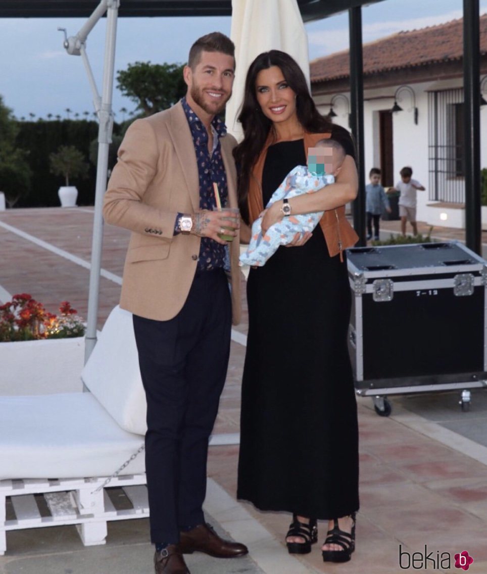 Pilar Rubio y Sergio Ramos disfrutando de una fiesta familiar con su hijo Alejandro