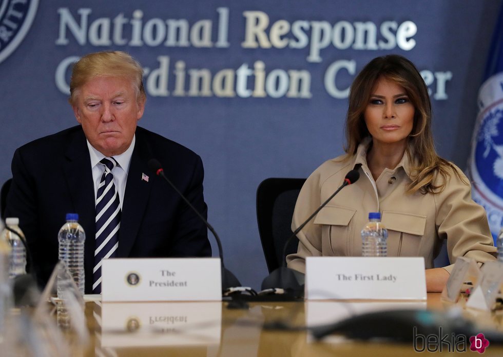 Donald y Melania Trump en un acto oficial