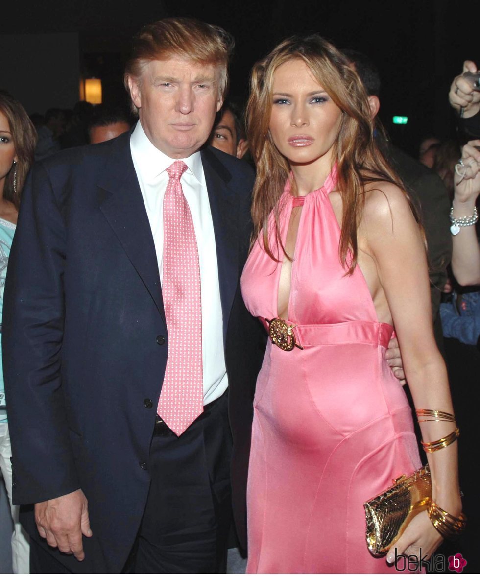 Donald Trump y su novia Melania Knauss