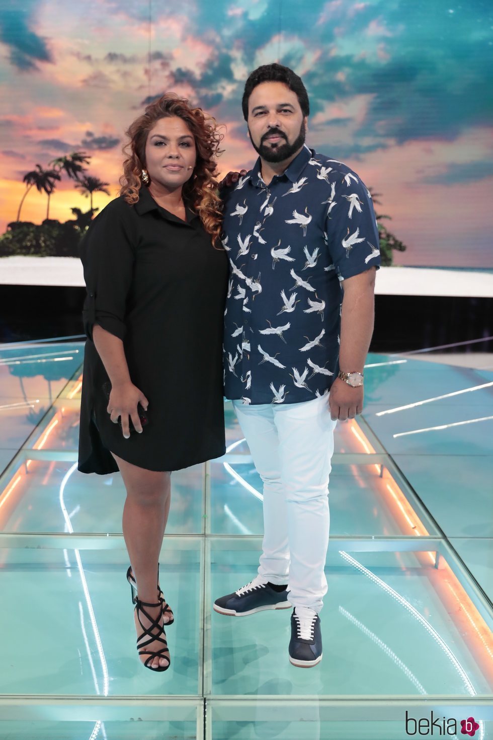 Saray Montoya y su marido Jorge en la gala 13 de 'Supervivientes 2018'
