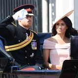 El Príncipe Harry y Meghan Markle en el Trooping The Colour 2018