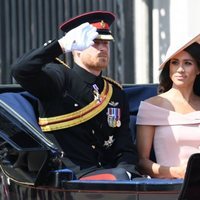 El Príncipe Harry y Meghan Markle en el Trooping The Colour 2018