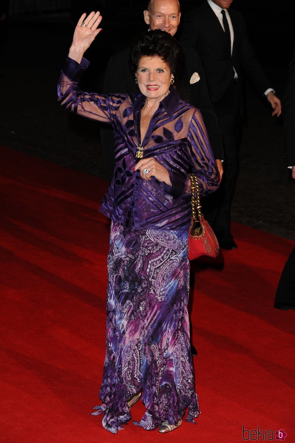 Eunice Gayson en una alfombra roja