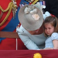 La Princesa Carlota de Cambridge enfadada en el Trooping The Colour 2018