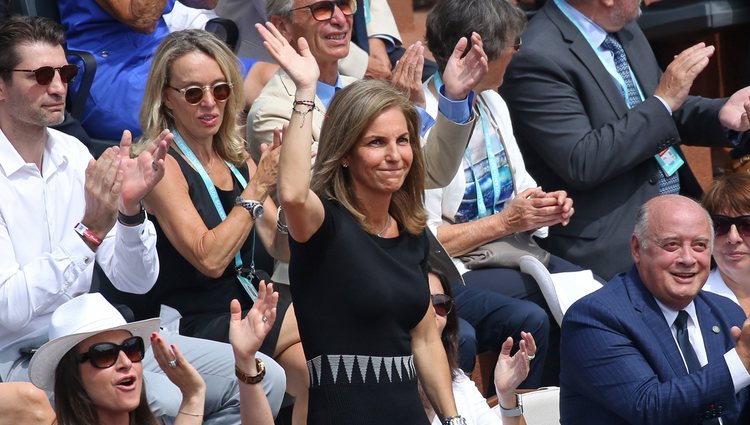 Arantxa Sánchez Vicario en la final femenina de Roland Garros 2018
