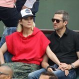 Marion Cotillard y Guillaume Canet en la final del Roland Garros 2018