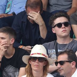 Romeo y Brooklyn Beckham disfrutan de la final del Roland Garros 2018