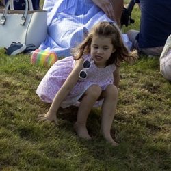 La Princesa Carlota en un torneo de polo