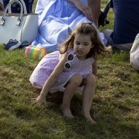 La Princesa Carlota en un torneo de polo