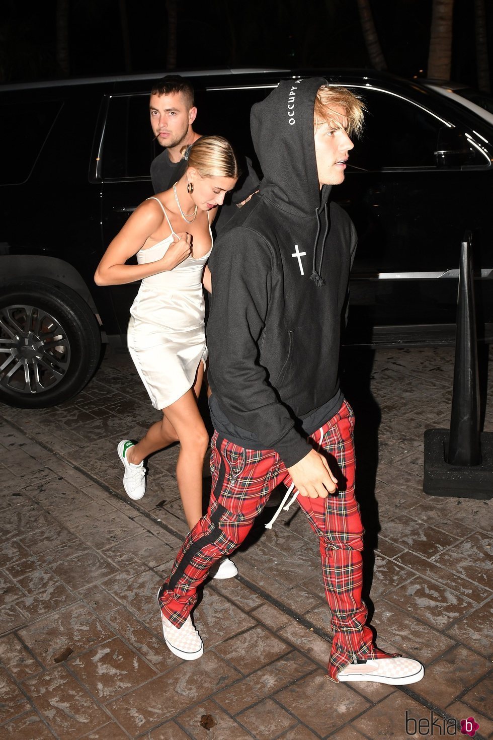 Justin Bieber y Hailey Baldwin en una discoteca de Miami