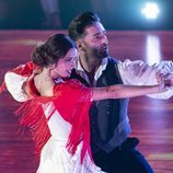 Yana Olina y David Bustamante bailando un pasodoble