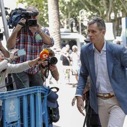 Iñaki Urdangarin a su llegada a la Audiencia de Palma para recibir la notificación de su ingreso en prisión