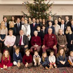 La Familia Real Danesa y la Familia Real Griega celebrando la Navidad