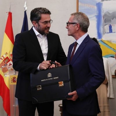 Màxim Huerta hace entrega de la cartera del Ministerio de Cultura y Deporte a José Guirao