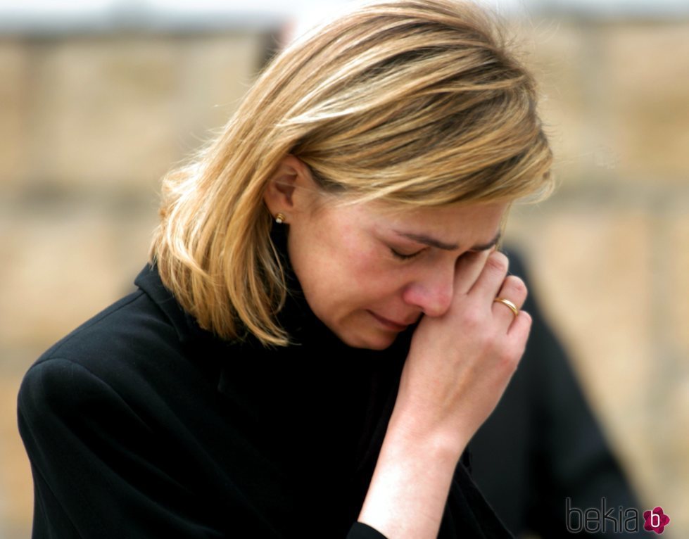 La Infanta Cristina llorando