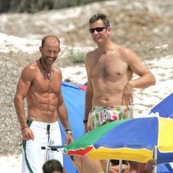 Iñaki Urdangarin y Kyril de Bulgaria con el torso desnudo en Mallorca