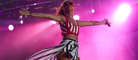 Rihanna en una actuación del 'Rock in Rio Brasil 2011'
