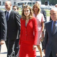 La Princesa Letizia durante su visita oficial a Chile