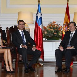 Los Príncipes Felipe y Letizia en el Congreso de Chile
